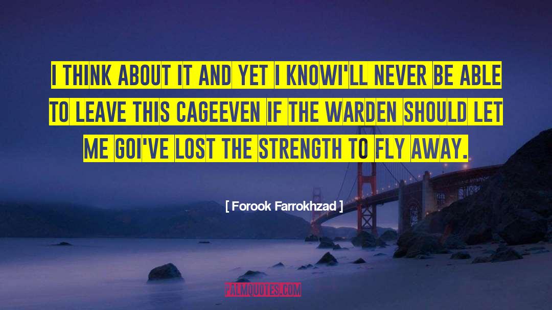 Forook Farrokhzad Quotes: I think about it and
