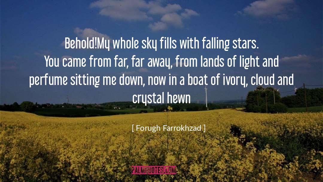 Forugh Farrokhzad Quotes: Behold!<br />My whole sky <br