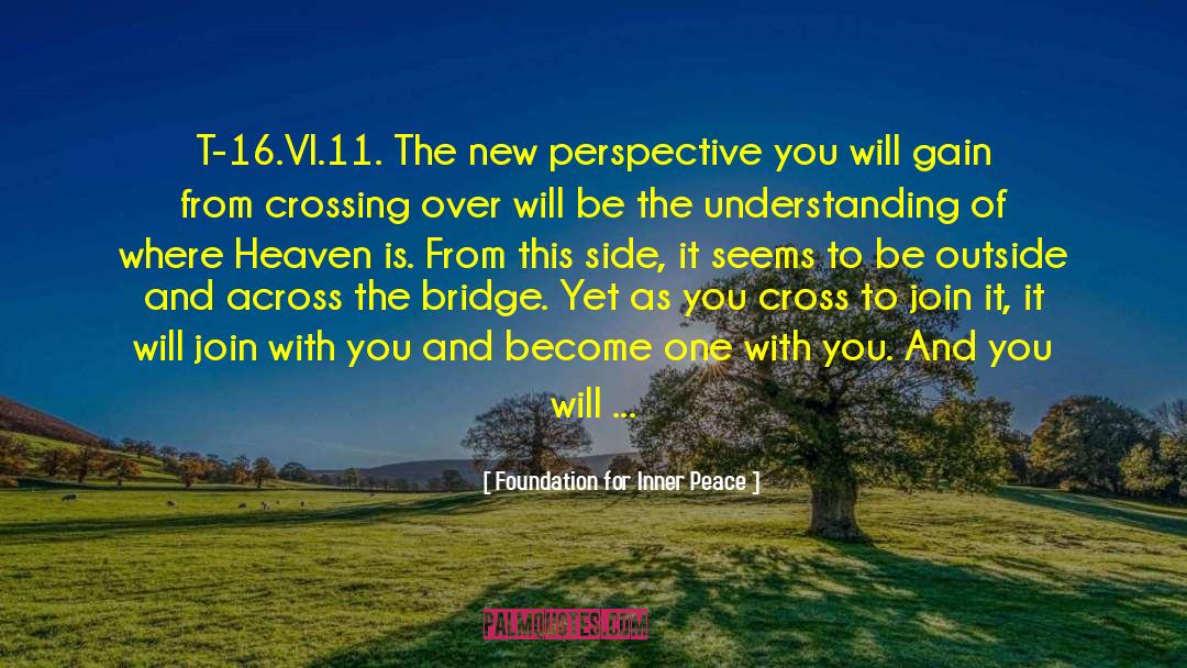 Foundation For Inner Peace Quotes: T-16.VI.11. The new perspective you