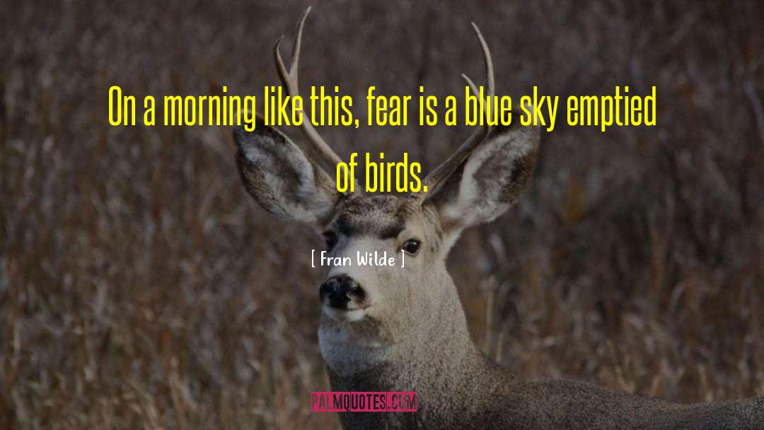 Fran Wilde Quotes: On a morning like this,