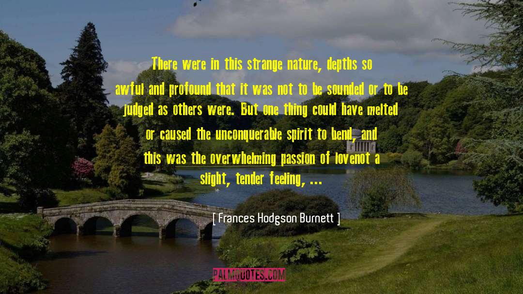Frances Hodgson Burnett Quotes: There were in this strange