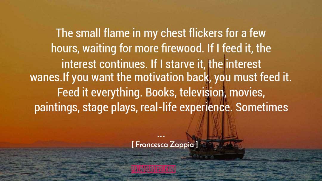 Francesca Zappia Quotes: The small flame in my