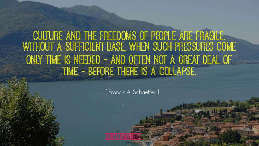 Francis A. Schaeffer Quotes: Culture and the freedoms of