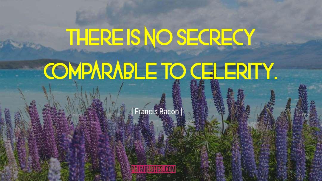 Francis Bacon Quotes: There is no secrecy comparable