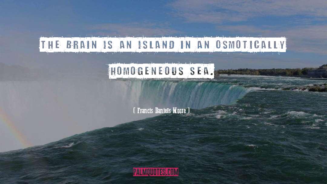 Francis Daniels Moore Quotes: The brain is an island