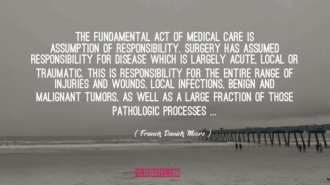 Francis Daniels Moore Quotes: The fundamental act of medical