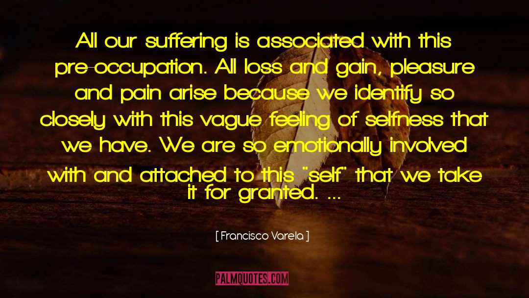 Francisco Varela Quotes: All our suffering is associated