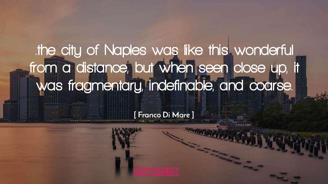 Franco Di Mare Quotes: ...the city of Naples was