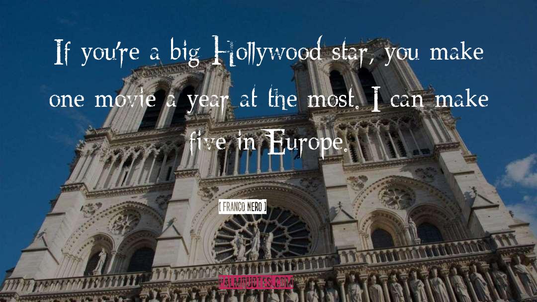 Franco Nero Quotes: If you're a big Hollywood