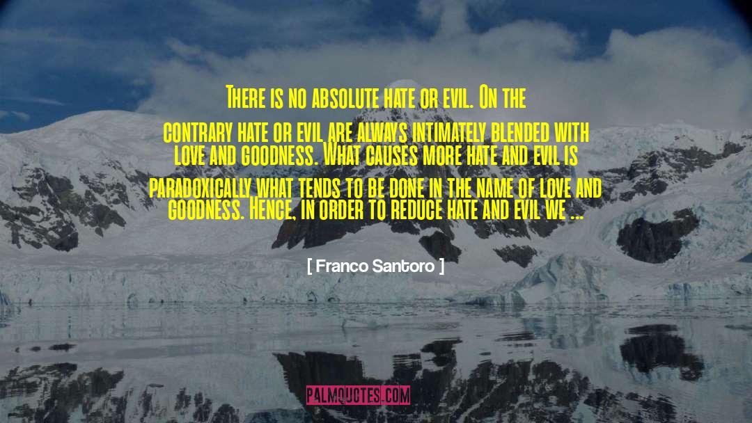 Franco Santoro Quotes: There is no absolute hate