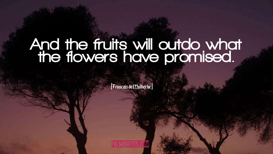 Francois De Malherbe Quotes: And the fruits will outdo