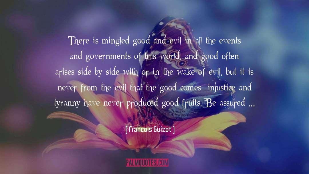 Francois Guizot Quotes: There is mingled good and