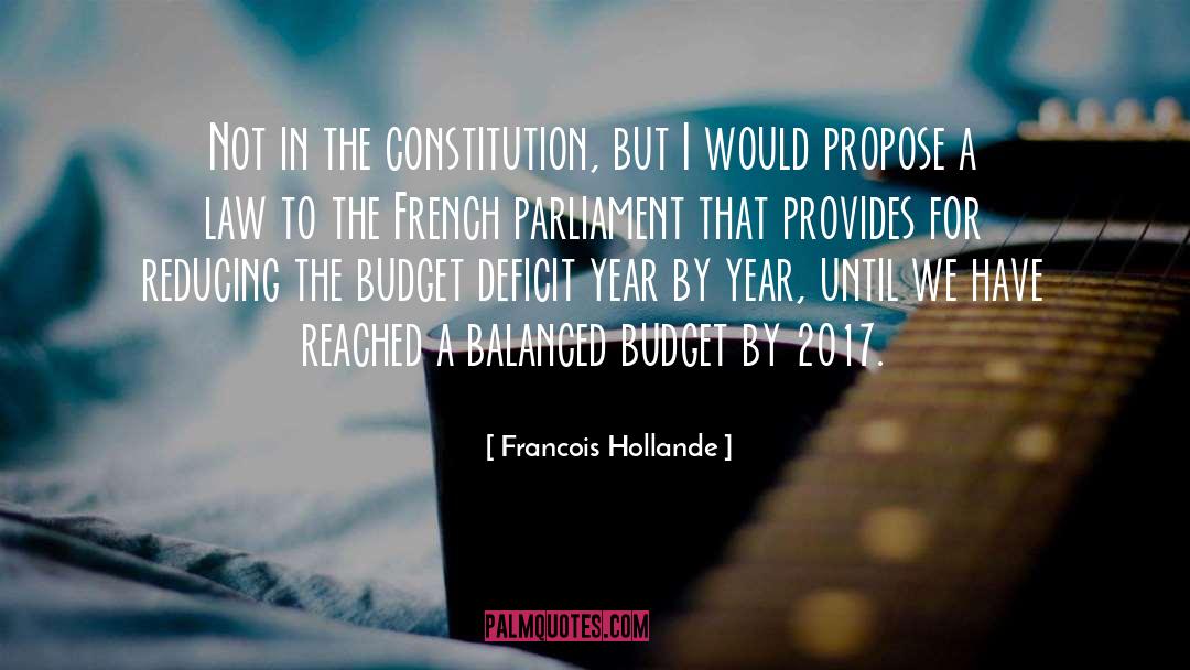 Francois Hollande Quotes: Not in the constitution, but