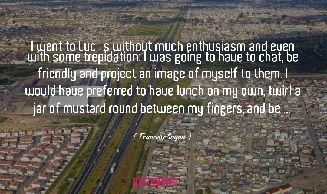 Francoise Sagan Quotes: I went to Luc's without