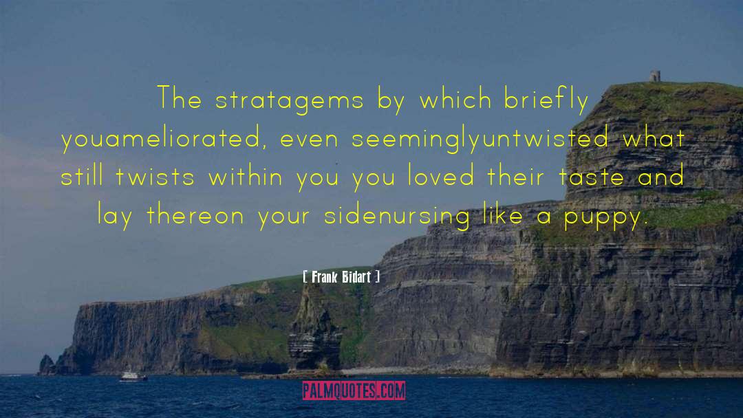 Frank Bidart Quotes: The stratagems by which briefly