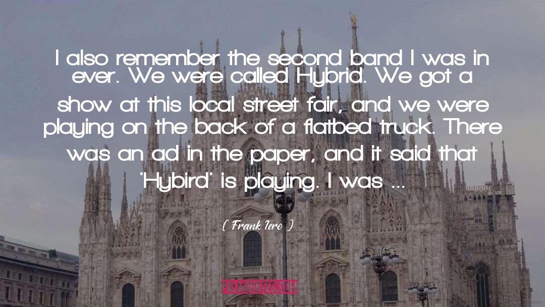 Frank Iero Quotes: I also remember the second