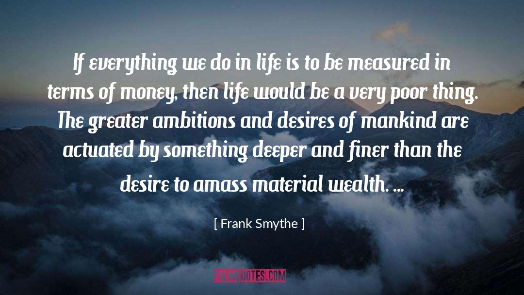 Frank Smythe Quotes: If everything we do in
