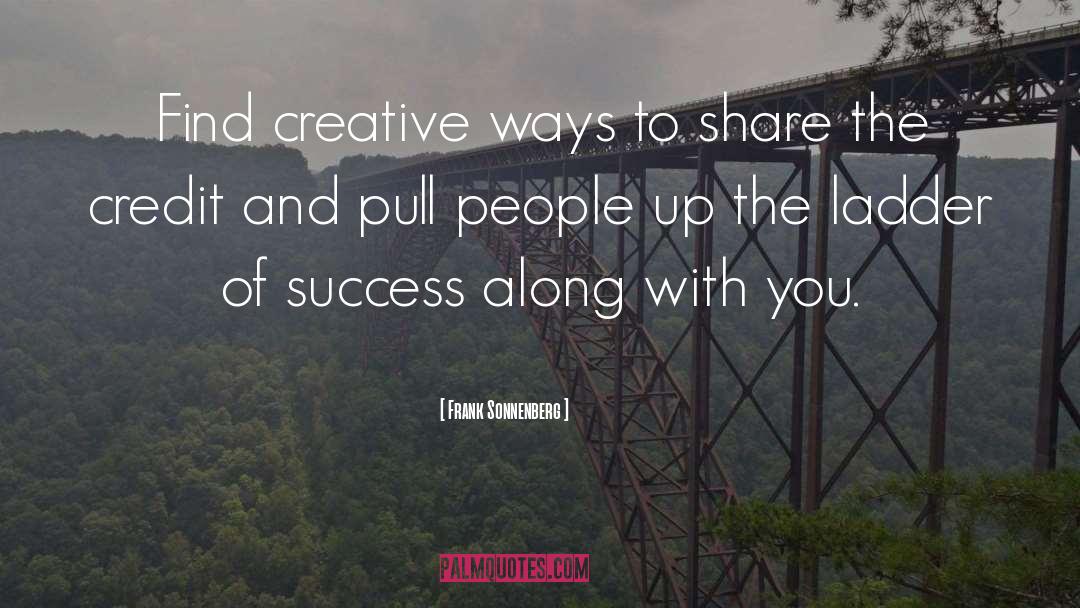Frank Sonnenberg Quotes: Find creative ways to share