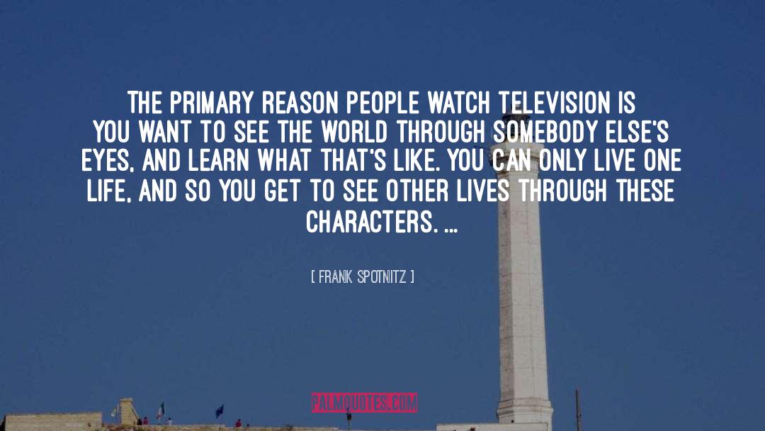 Frank Spotnitz Quotes: The primary reason people watch