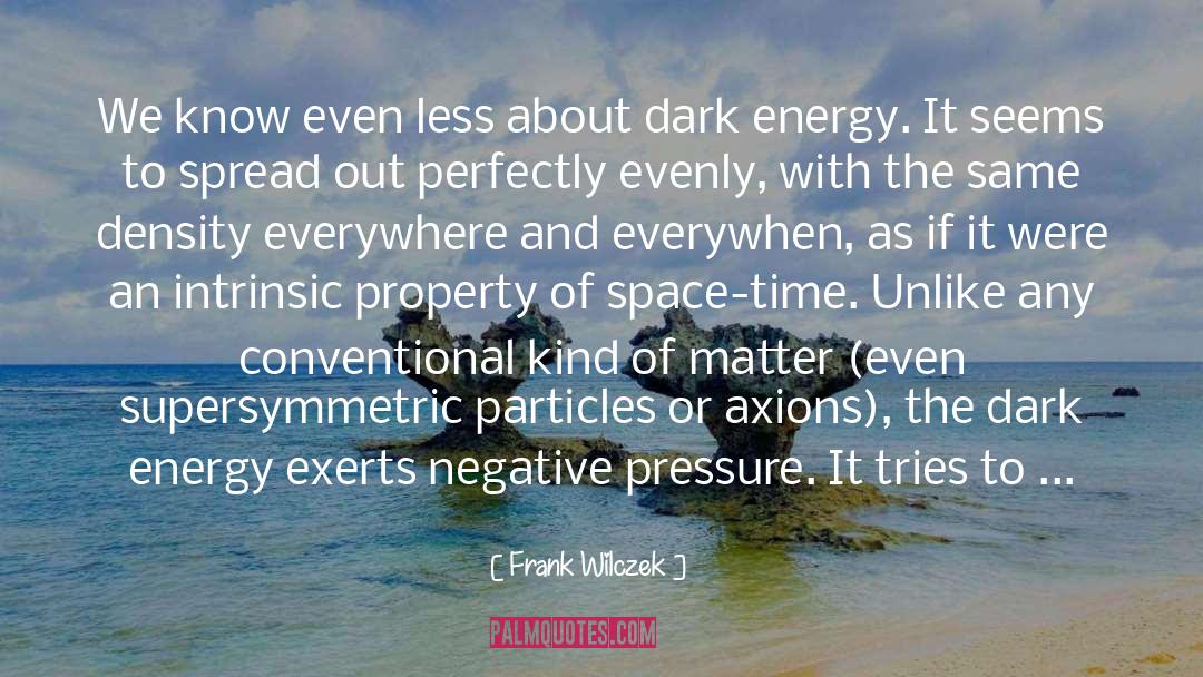 Frank Wilczek Quotes: We know even less about