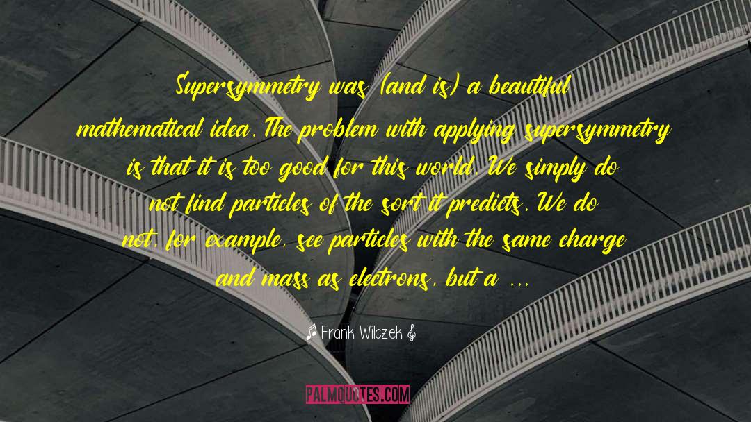 Frank Wilczek Quotes: Supersymmetry was (and is) a