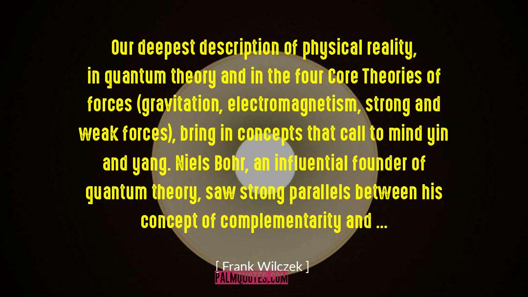 Frank Wilczek Quotes: Our deepest description of physical