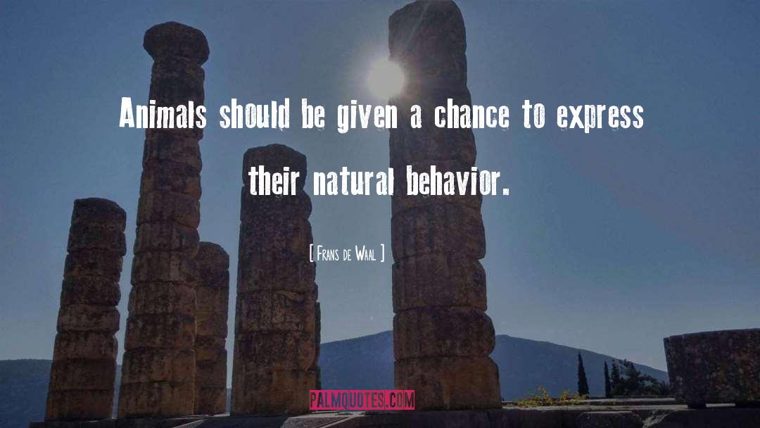 Frans De Waal Quotes: Animals should be given a