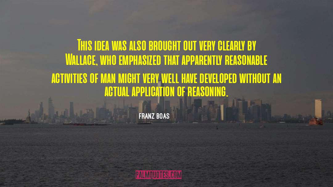 Franz Boas Quotes: This idea was also brought