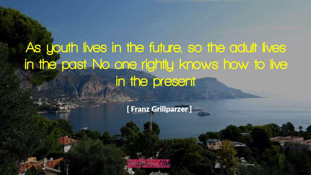 Franz Grillparzer Quotes: As youth lives in the