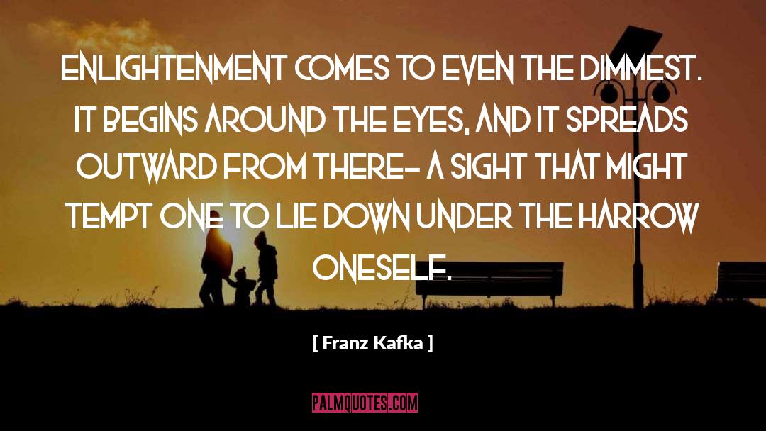 Franz Kafka Quotes: Enlightenment comes to even the