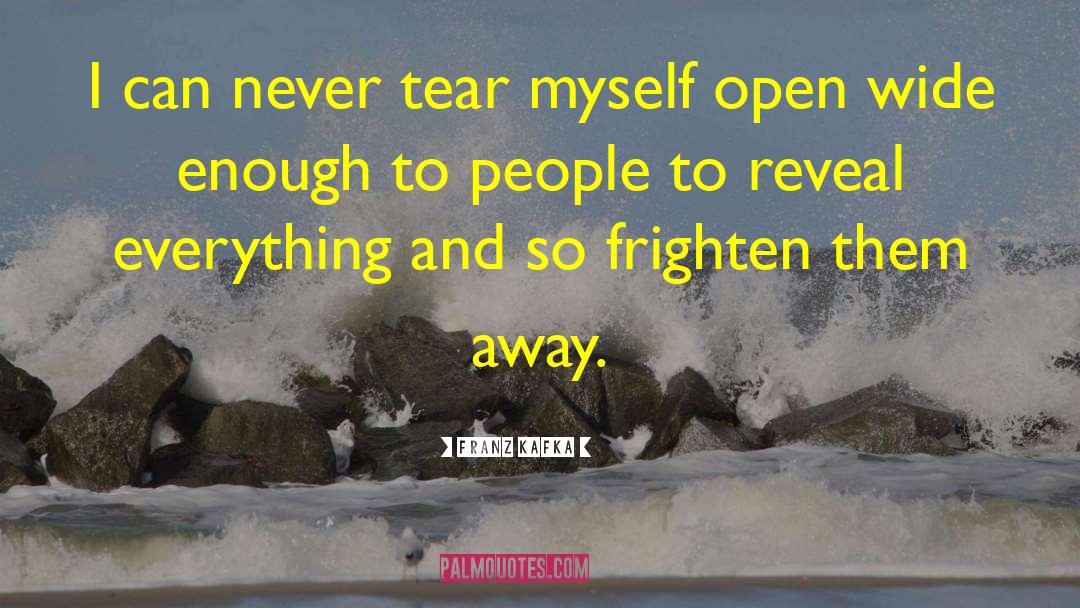 Franz Kafka Quotes: I can never tear myself