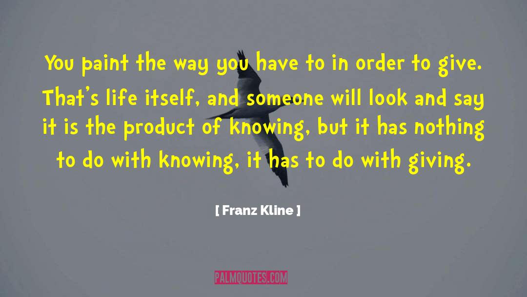 Franz Kline Quotes: You paint the way you