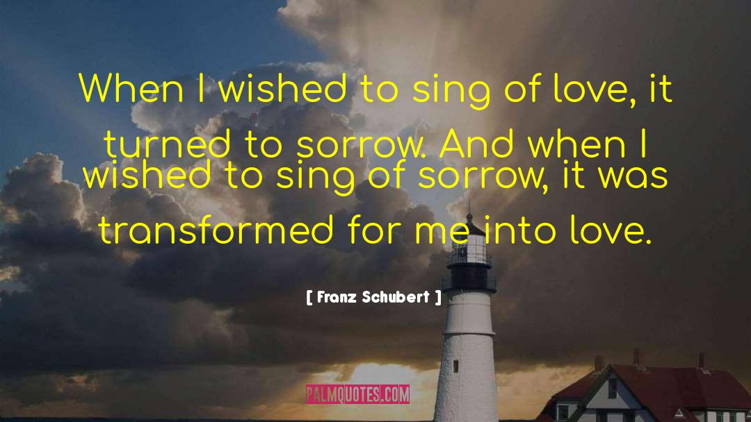 Franz Schubert Quotes: When I wished to sing