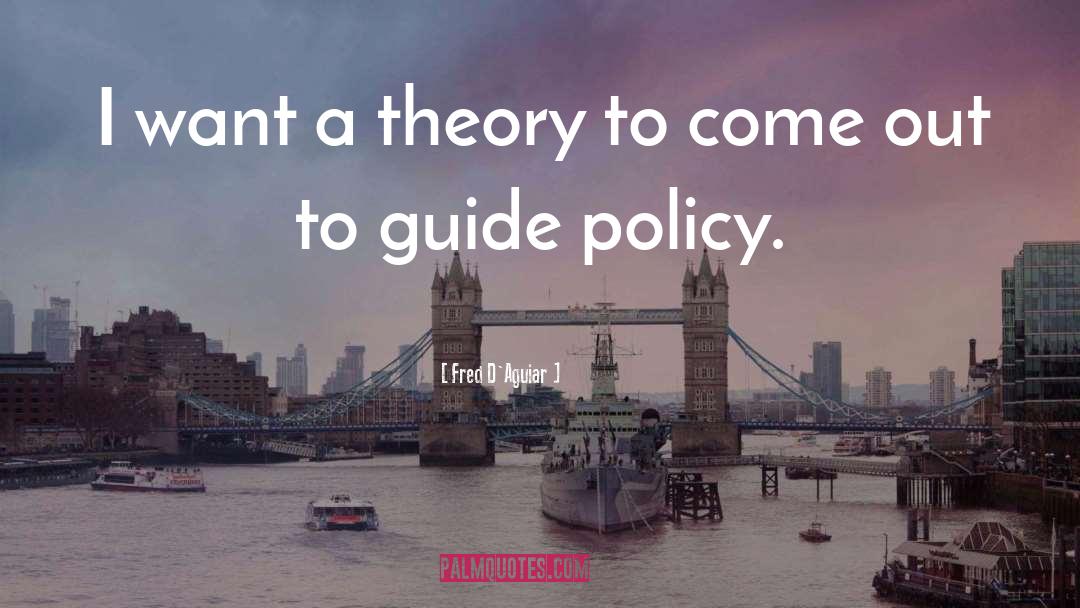 Fred D'Aguiar Quotes: I want a theory to