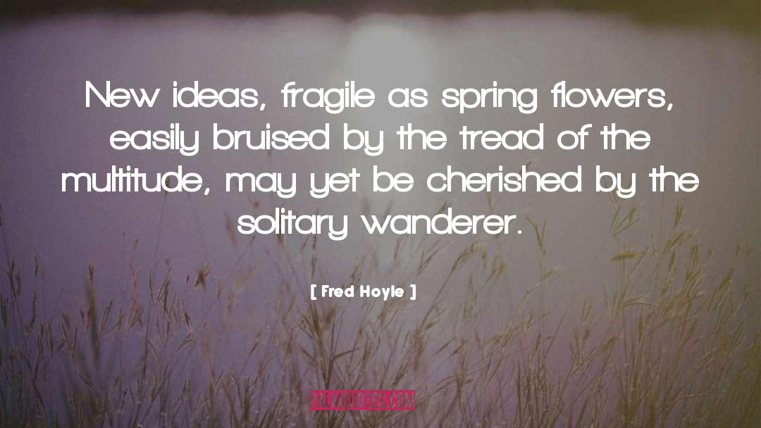 Fred Hoyle Quotes: New ideas, fragile as spring