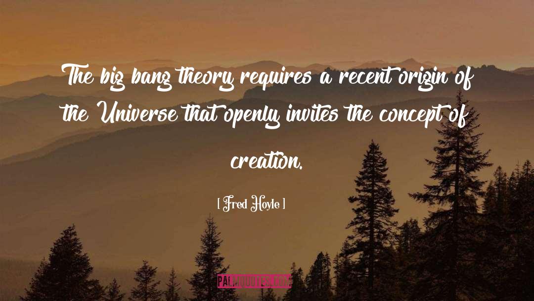 Fred Hoyle Quotes: The big bang theory requires