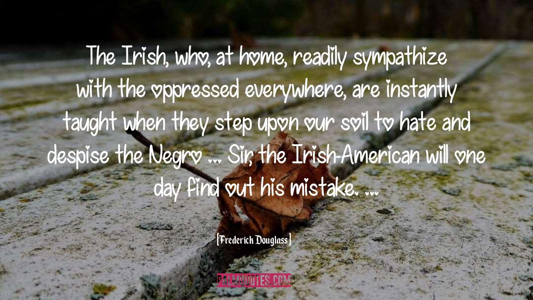 Frederick Douglass Quotes: The Irish, who, at home,