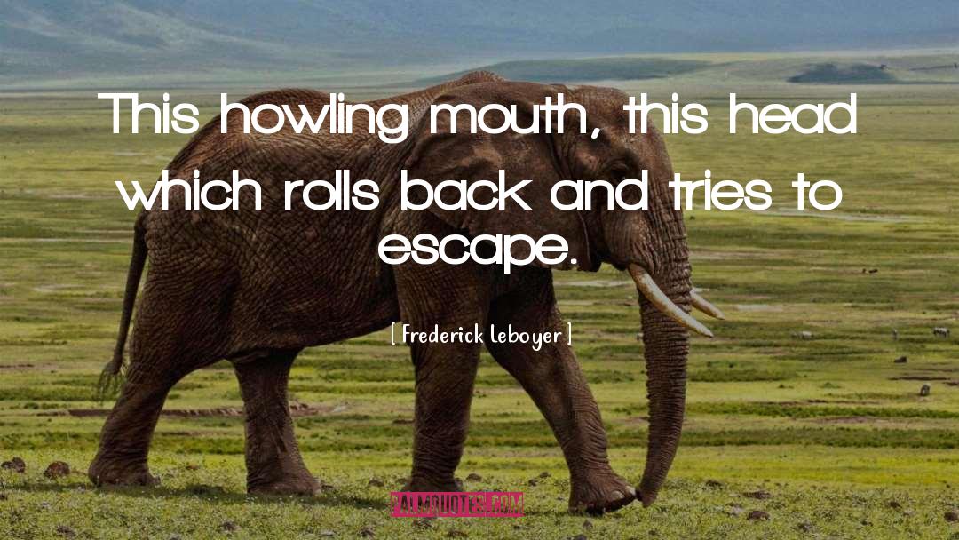Frederick Leboyer Quotes: This howling mouth, this head