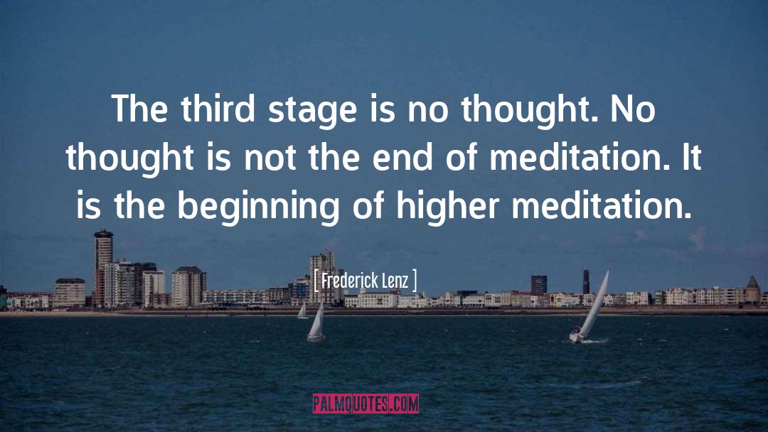 Frederick Lenz Quotes: The third stage is no