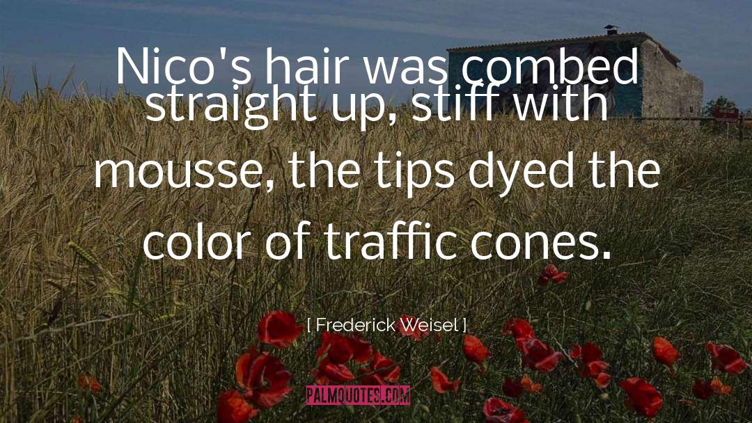 Frederick Weisel Quotes: Nico's hair was combed straight