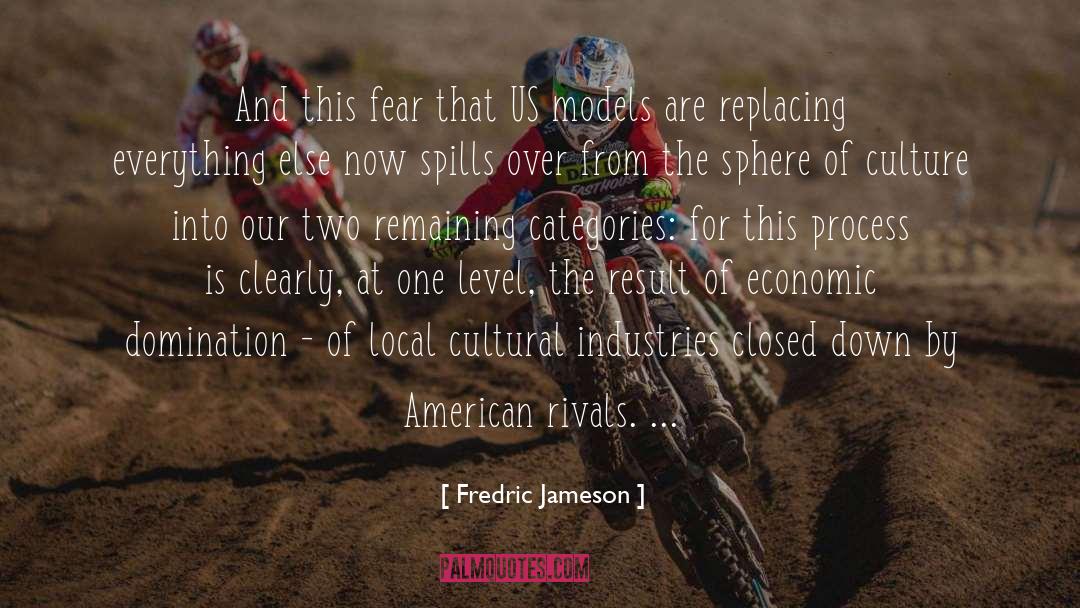 Fredric Jameson Quotes: And this fear that US