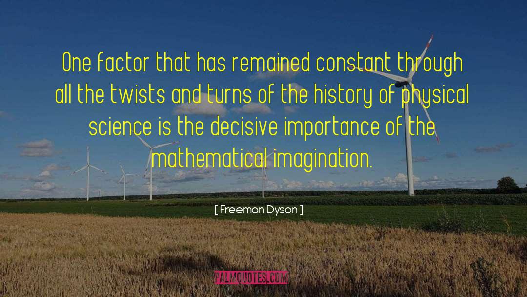 Freeman Dyson Quotes: One factor that has remained