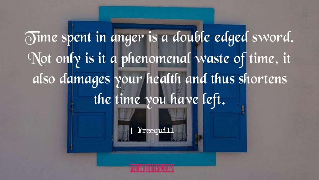 Freequill Quotes: Time spent in anger is