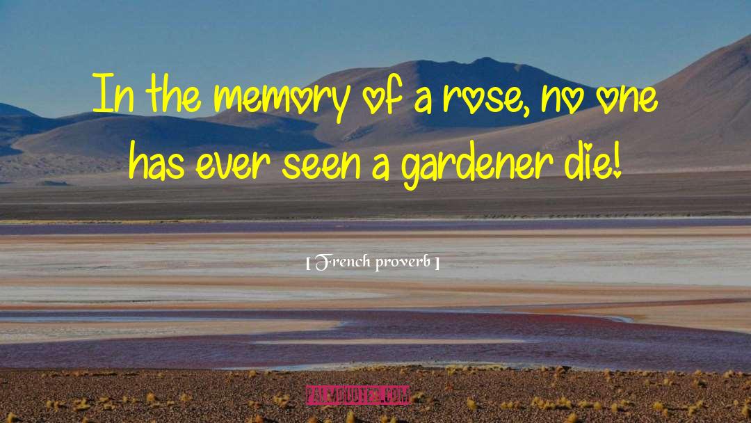 French Proverb Quotes: In the memory of a