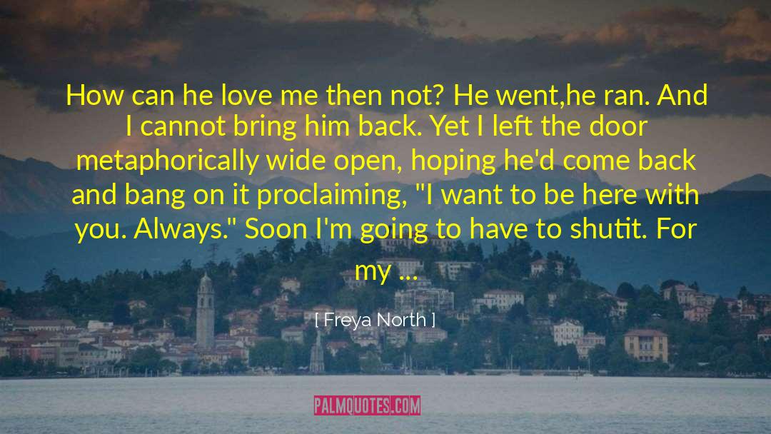 Freya North Quotes: How can he love me