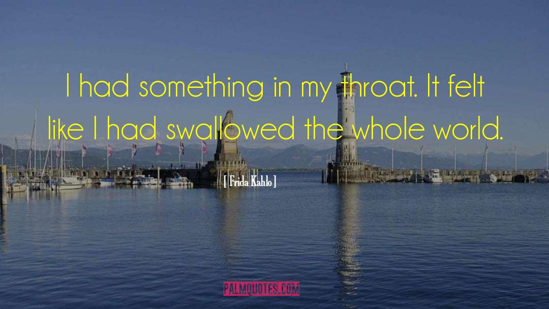 Frida Kahlo Quotes: I had something in my