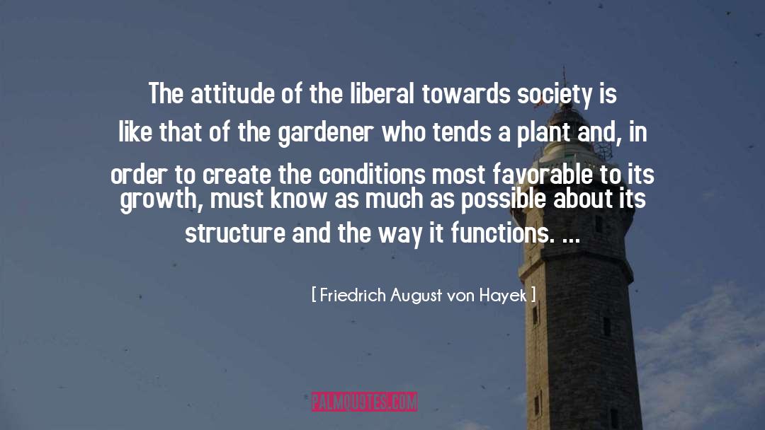 Friedrich August Von Hayek Quotes: The attitude of the liberal