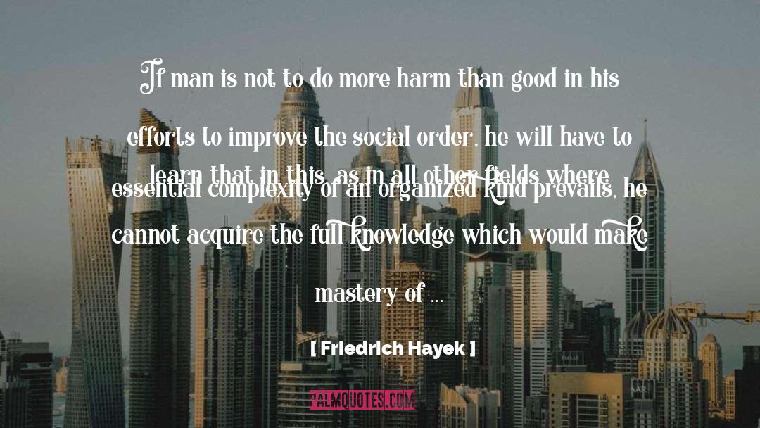 Friedrich Hayek Quotes: If man is not to