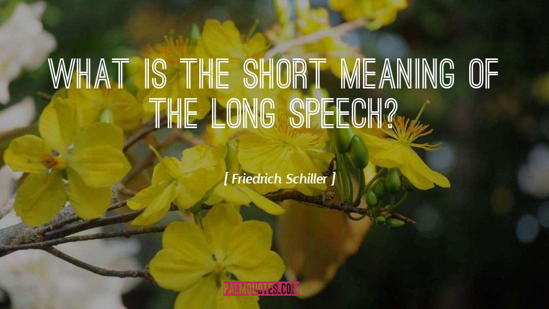 Friedrich Schiller Quotes: What is the short meaning