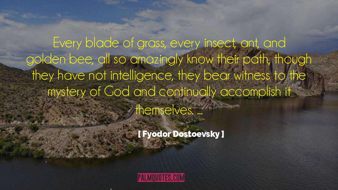 Fyodor Dostoevsky Quotes: Every blade of grass, every